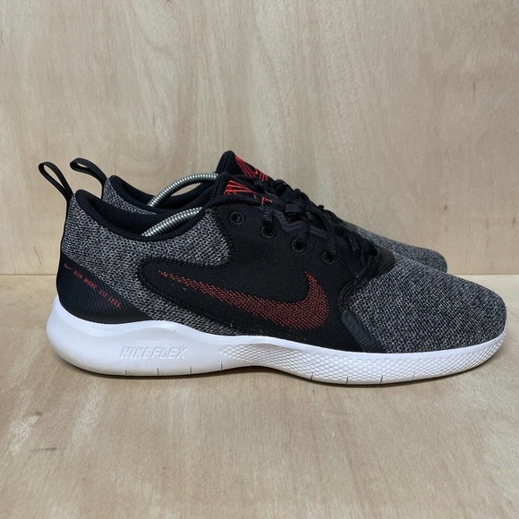 Nike Flex Experience Run 10 Running Shoes Black Red Sneakers CI9960-005 Mens 12 - Picture 3 of 8